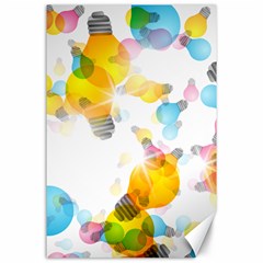 Lamp Color Rainbow Light Canvas 24  X 36  by Mariart