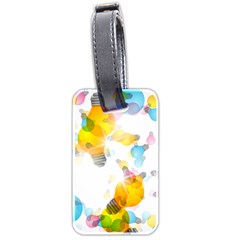 Lamp Color Rainbow Light Luggage Tags (two Sides) by Mariart