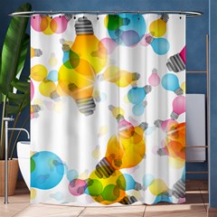 Lamp Color Rainbow Light Shower Curtain 60  X 72  (medium)  by Mariart