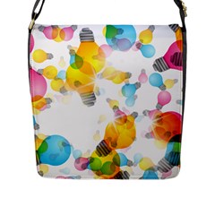 Lamp Color Rainbow Light Flap Messenger Bag (l)  by Mariart