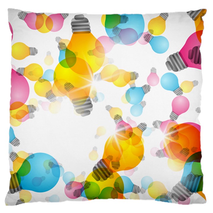 Lamp Color Rainbow Light Standard Flano Cushion Case (Two Sides)