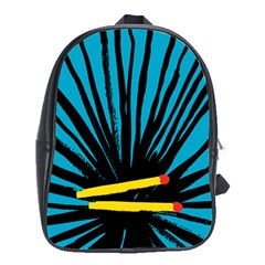 Match Cover Matches School Bags (xl)  by Mariart