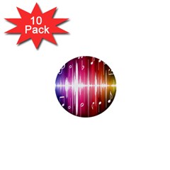 Music Data Science Line 1  Mini Buttons (10 Pack)  by Mariart