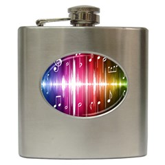 Music Data Science Line Hip Flask (6 Oz) by Mariart