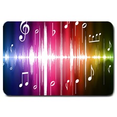 Music Data Science Line Large Doormat  by Mariart