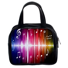 Music Data Science Line Classic Handbags (2 Sides) by Mariart