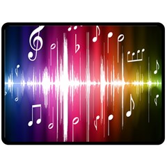 Music Data Science Line Fleece Blanket (large)  by Mariart