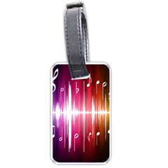 Music Data Science Line Luggage Tags (one Side)  by Mariart