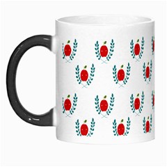 Sage Apple Wrap Smile Face Fruit Morph Mugs by Mariart