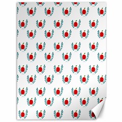 Sage Apple Wrap Smile Face Fruit Canvas 36  X 48   by Mariart