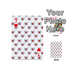 Sage Apple Wrap Smile Face Fruit Playing Cards 54 (Mini)  Front - Heart7