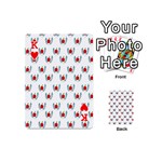 Sage Apple Wrap Smile Face Fruit Playing Cards 54 (Mini)  Front - HeartK