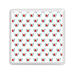 Sage Apple Wrap Smile Face Fruit Memory Card Reader (square)  by Mariart