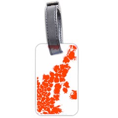 Red Spot Paint Luggage Tags (one Side)  by Mariart