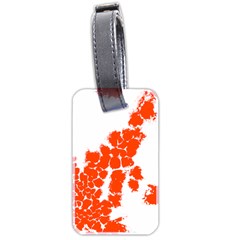 Red Spot Paint Luggage Tags (two Sides) by Mariart