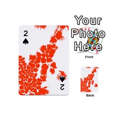 Red Spot Paint Playing Cards 54 (mini)  by Mariart