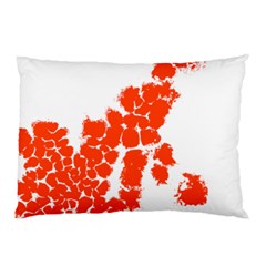 Red Spot Paint Pillow Case (two Sides) by Mariart