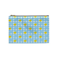 Retro Stig Lindberg Vintage Posters Yellow Blue Cosmetic Bag (medium)  by Mariart