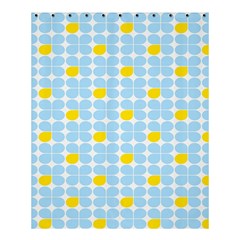 Retro Stig Lindberg Vintage Posters Yellow Blue Shower Curtain 60  X 72  (medium)  by Mariart