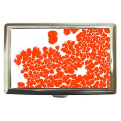 Red Spot Paint White Polka Cigarette Money Cases by Mariart