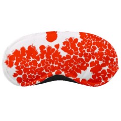 Red Spot Paint White Polka Sleeping Masks by Mariart