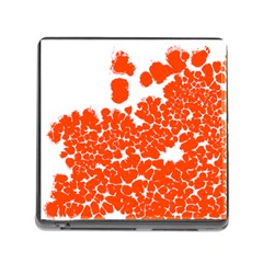 Red Spot Paint White Polka Memory Card Reader (square) by Mariart