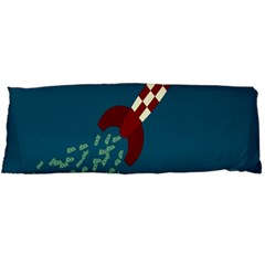 Rocket Ship Space Blue Sky Red White Fly Body Pillow Case Dakimakura (two Sides) by Mariart