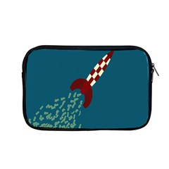 Rocket Ship Space Blue Sky Red White Fly Apple Macbook Pro 13  Zipper Case by Mariart