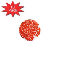 Red Spot Paint White 1  Mini Magnet (10 Pack)  by Mariart