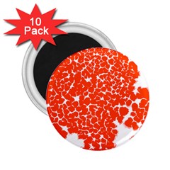 Red Spot Paint White 2 25  Magnets (10 Pack)  by Mariart