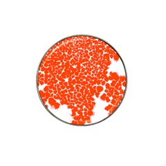 Red Spot Paint White Hat Clip Ball Marker by Mariart