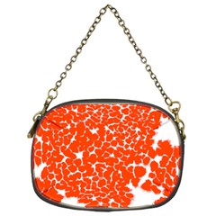 Red Spot Paint White Chain Purses (one Side)  by Mariart