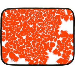 Red Spot Paint White Fleece Blanket (mini) by Mariart