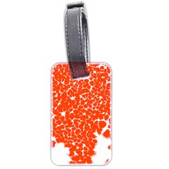 Red Spot Paint White Luggage Tags (two Sides) by Mariart