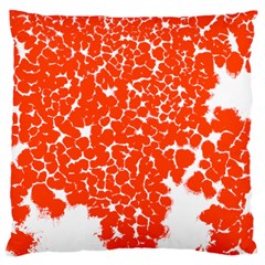 Red Spot Paint White Large Cushion Case (one Side) by Mariart