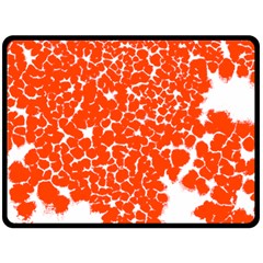 Red Spot Paint White Double Sided Fleece Blanket (large)  by Mariart