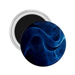 Smoke White Blue 2.25  Magnets Front