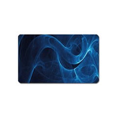 Smoke White Blue Magnet (name Card) by Mariart