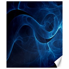 Smoke White Blue Canvas 8  X 10  by Mariart