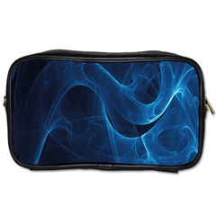 Smoke White Blue Toiletries Bags 2-side by Mariart