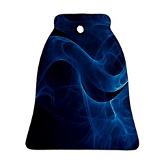 Smoke White Blue Ornament (bell) by Mariart