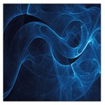 Smoke White Blue Large Satin Scarf (Square) Front