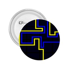 Tron Light Walls Arcade Style Line Yellow Blue 2 25  Buttons by Mariart