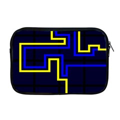 Tron Light Walls Arcade Style Line Yellow Blue Apple Macbook Pro 17  Zipper Case by Mariart