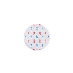 Source Serif Number 1  Mini Buttons by Mariart