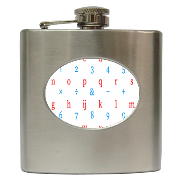 Source Serif Number Hip Flask (6 oz)