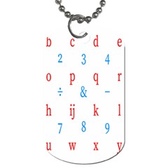 Source Serif Number Dog Tag (two Sides) by Mariart