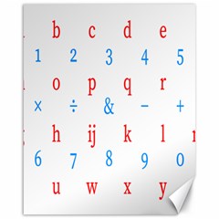 Source Serif Number Canvas 16  X 20   by Mariart