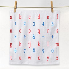 Source Serif Number Face Towel by Mariart