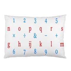 Source Serif Number Pillow Case by Mariart